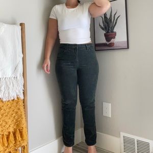Dark green corduroy pants